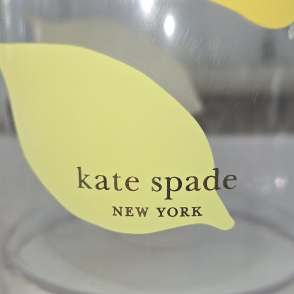 NIB Kate Spade Lemonade Pitcher 2 Cups with Lid for pitcher - Picture 4 of 7